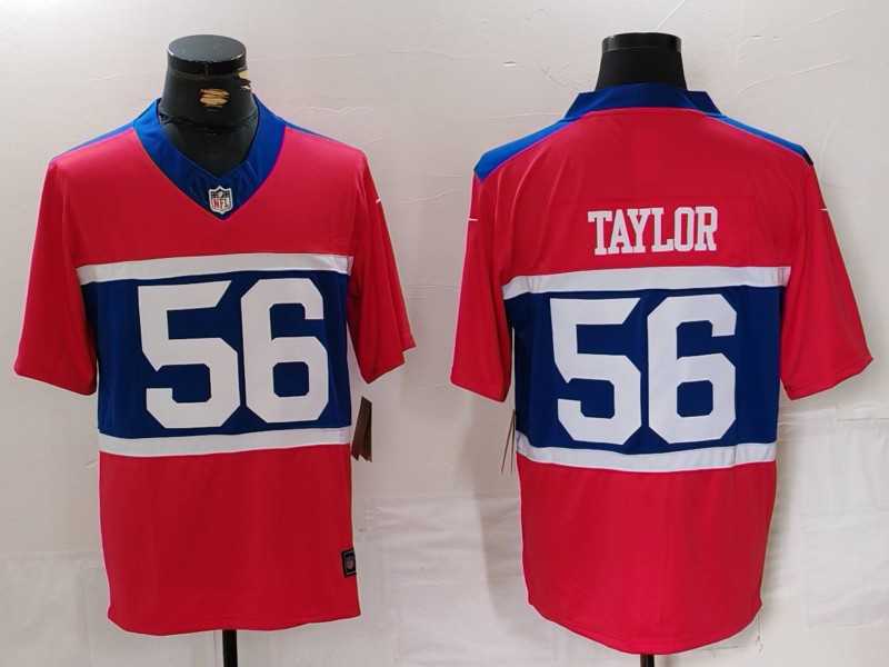 Mens New York Giants #56 Lawrence Taylor Century Red Alternate Vapor F.U.S.E. Limited Football Stitched Jersey->new york giants->NFL Jersey